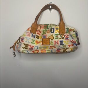 Dooney & Bourke Colorful Letter Canvas Satchel